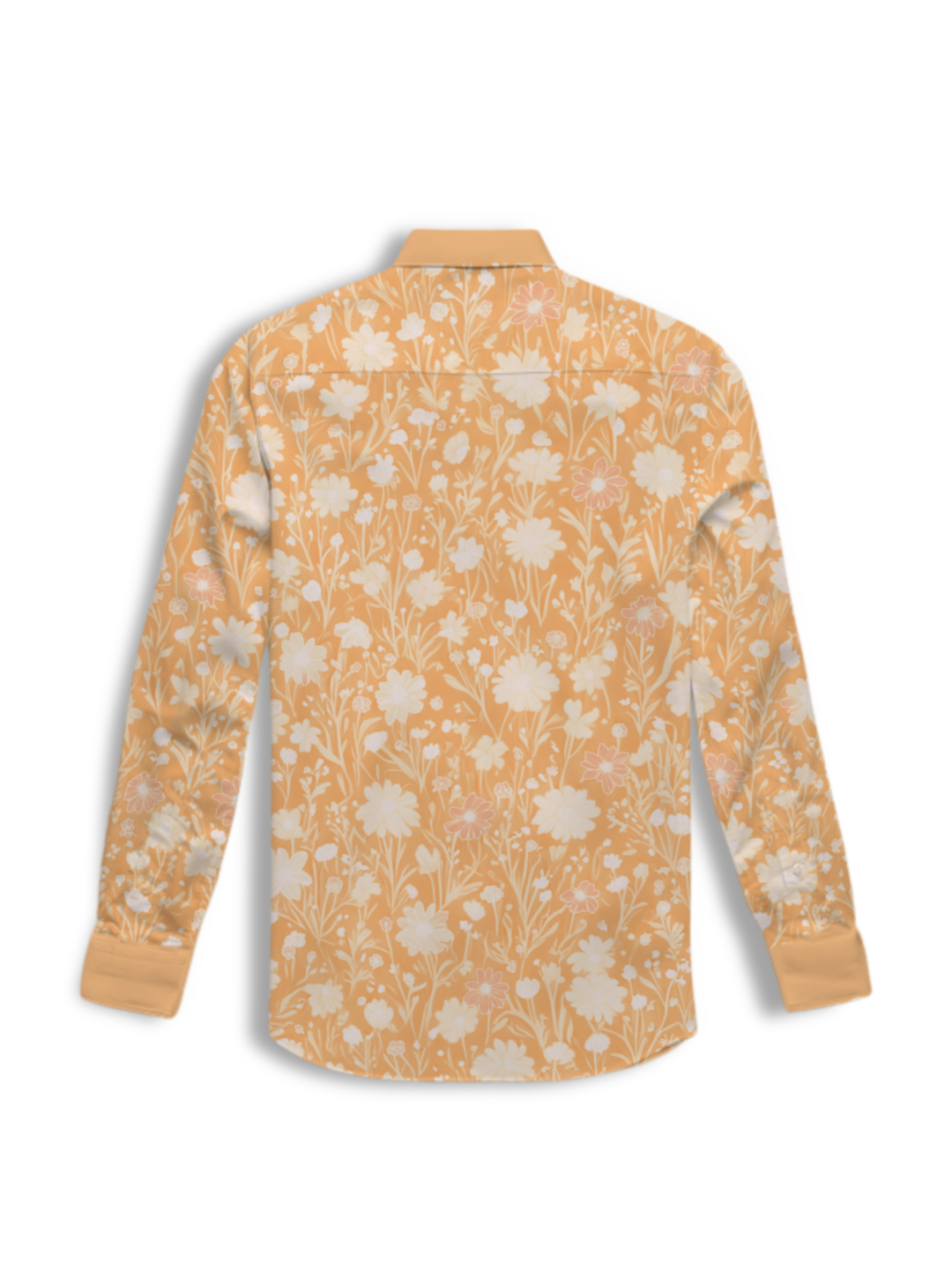 AI Imagined Peach World of Blobs Men's Collar Shirt