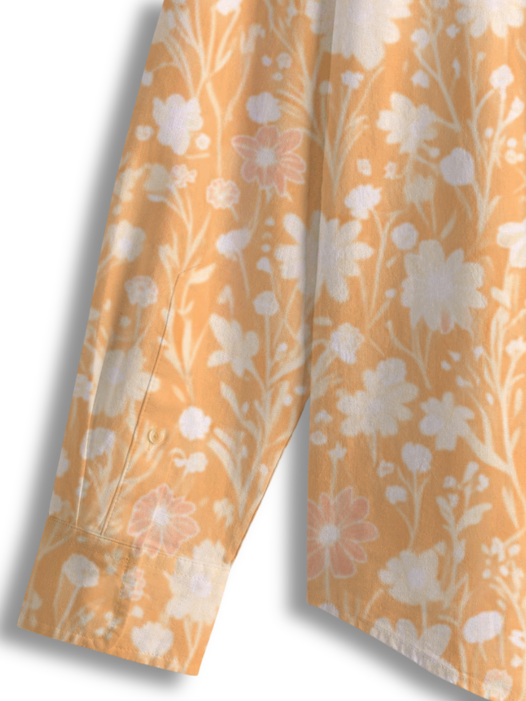 AI Imagined Peach World of Blobs Men's Collar Shirt
