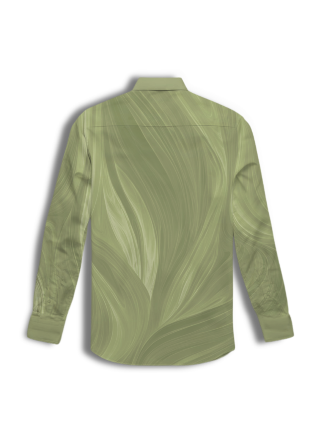 AI Imagined Green Acid Slime Men's Collar Shirt
