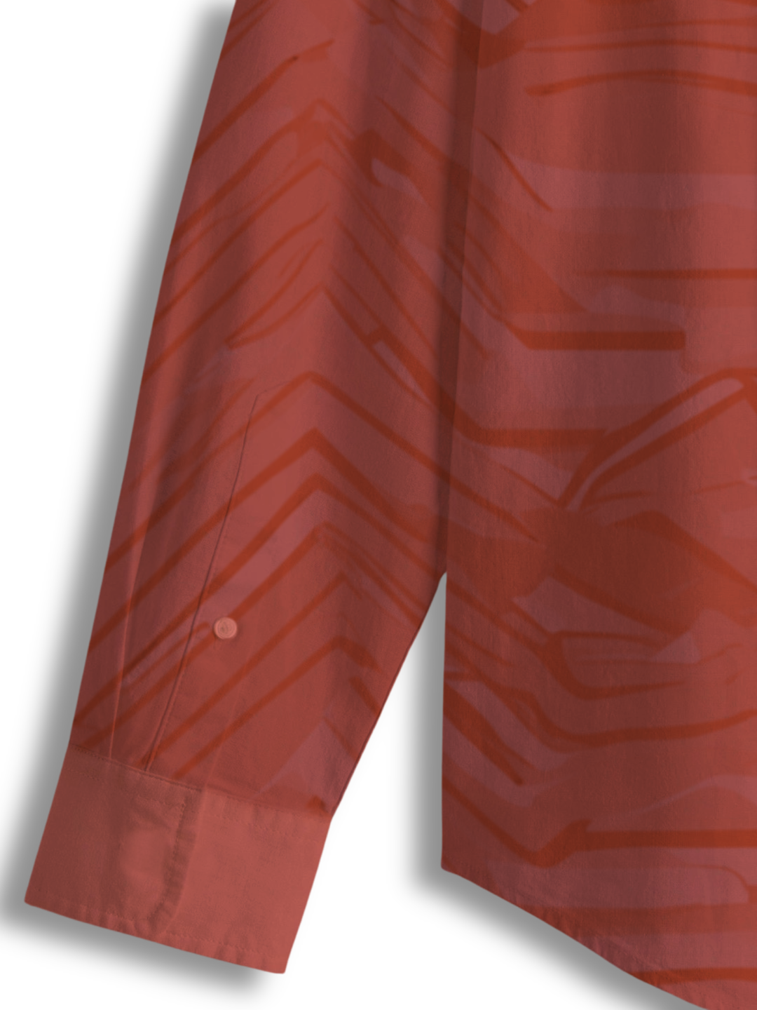 AI Imagined Red ECG Men's Collar Shirt: The Pulse of Life