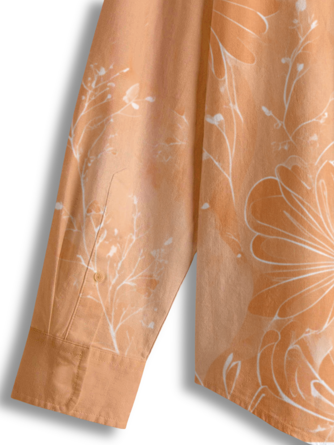 AI Imagined Peach Peace Blossom Men's Collar Shirt